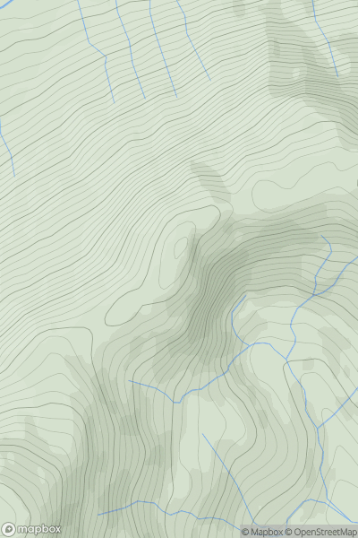Thumbnail image for Creag Tharsuinn [Inveraray to Crianlarich] showing contour plot for surrounding peak